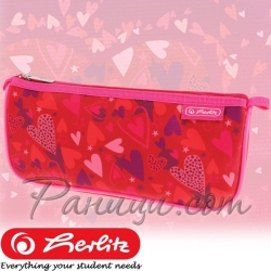 2022 Herlitz Girls Празен мек несесер с 1 цип Sweet Hearts 50038459